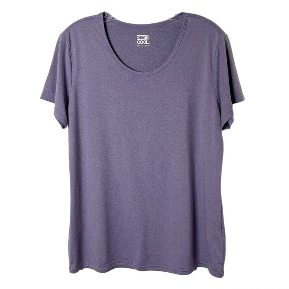 32 Degrees Women's Cool Athletic T-Shirt XL Light Purple Short Sleeve Scoop Neck - Picture 1 of 7